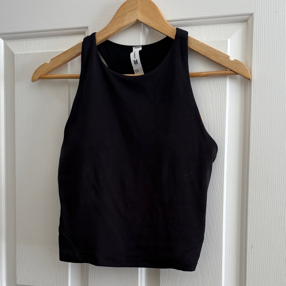 All in Motion Black Crop sport bra tank